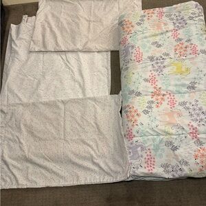 The Big One Multicolor unicorn Bedding Set